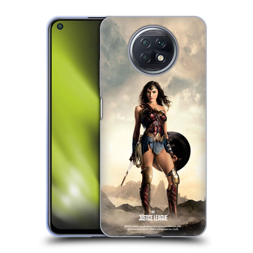 Justice League Movie Character Posters Wonder Woman Soft Gel Case for Xiaomi Redmi Note 9T 5G