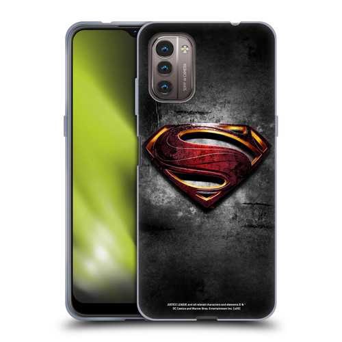 Justice League Movie Superman Logo Art Man Of Steel Soft Gel Case for Nokia G11 / G21