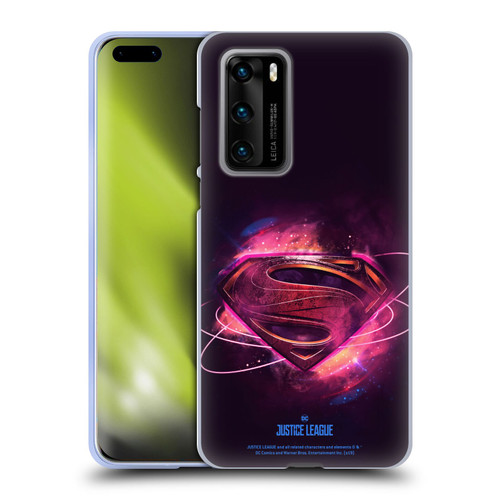 Justice League Movie Logos Superman 2 Soft Gel Case for Huawei P40 5G