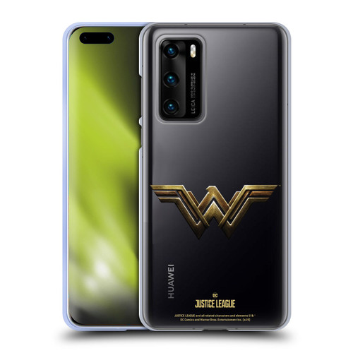 Justice League Movie Logos Wonder Woman Soft Gel Case for Huawei P40 5G