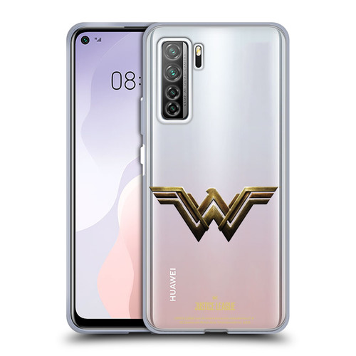 Justice League Movie Logos Wonder Woman Soft Gel Case for Huawei Nova 7 SE/P40 Lite 5G