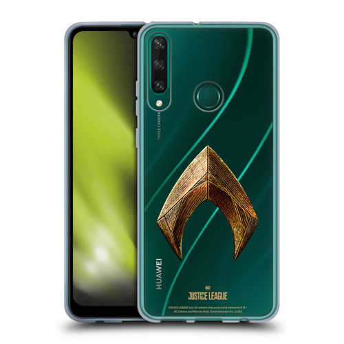 Justice League Movie Logos Aquaman Soft Gel Case for Huawei Y6p