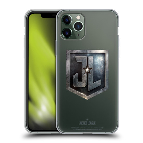 Justice League Movie Logos JL Badge Soft Gel Case for Apple iPhone 11 Pro