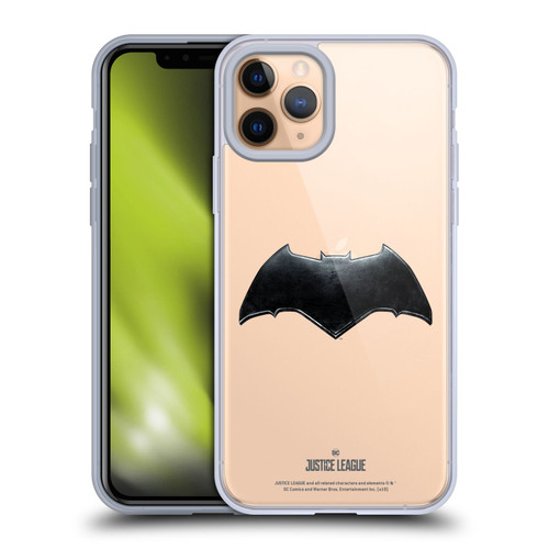 Justice League Movie Logos Batman Soft Gel Case for Apple iPhone 11 Pro