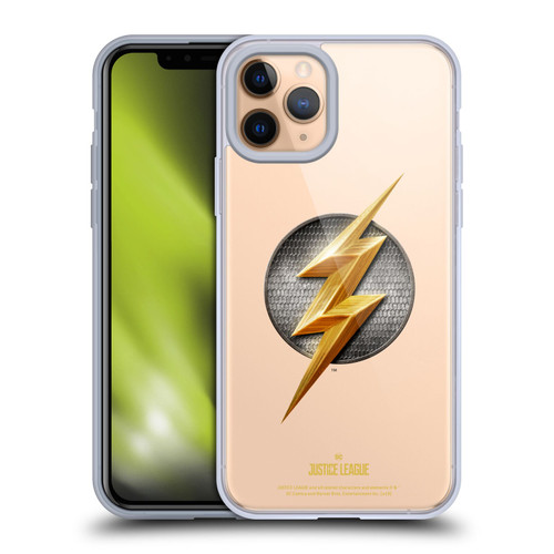Justice League Movie Logos The Flash Soft Gel Case for Apple iPhone 11 Pro
