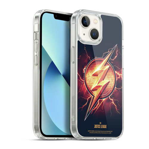 Justice League Movie Logos The Flash 2 Soft Gel Case for Apple iPhone 13
