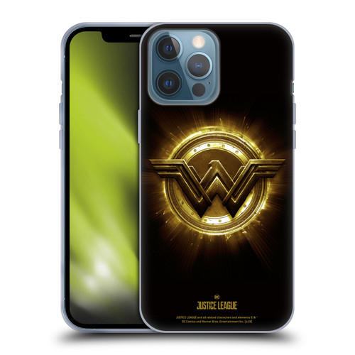Justice League Movie Logos Wonder Woman 2 Soft Gel Case for Apple iPhone 13 Pro Max