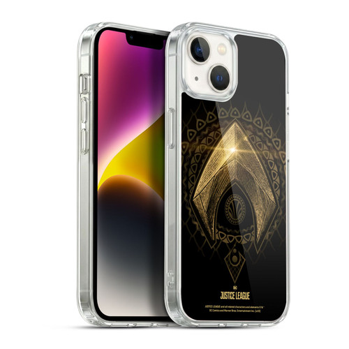 Justice League Movie Logos Aquaman 2 Soft Gel Case for Apple iPhone 14 Plus & MagSafe