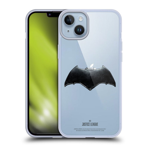 Justice League Movie Logos Batman Soft Gel Case for Apple iPhone 14 Plus