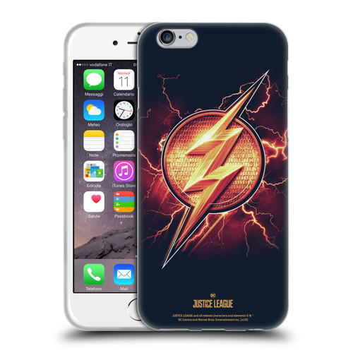 Justice League Movie Logos The Flash 2 Soft Gel Case for Apple iPhone 6 / iPhone 6s