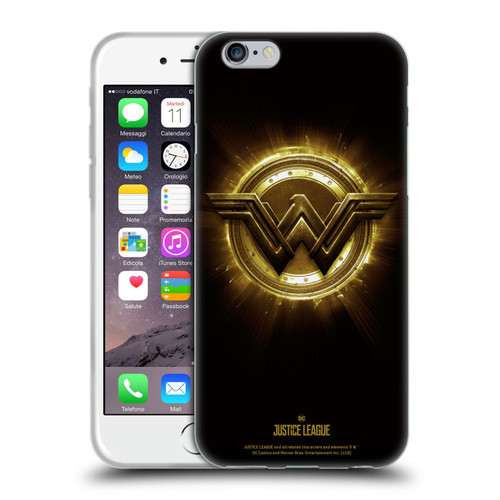 Justice League Movie Logos Wonder Woman 2 Soft Gel Case for Apple iPhone 6 / iPhone 6s