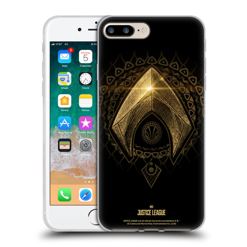 Justice League Movie Logos Aquaman 2 Soft Gel Case for Apple iPhone 7 Plus / iPhone 8 Plus