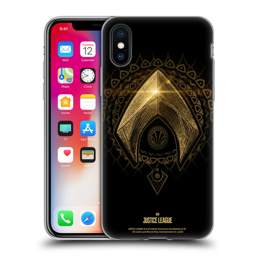 Justice League Movie Logos Aquaman 2 Soft Gel Case for Apple iPhone X / iPhone XS
