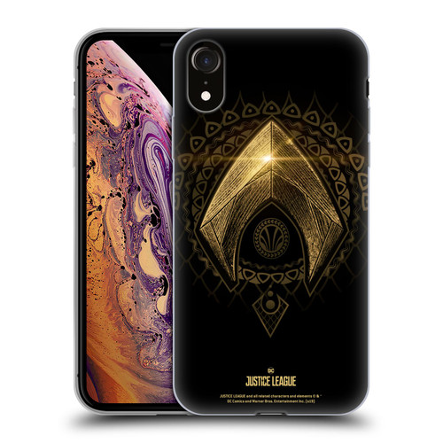 Justice League Movie Logos Aquaman 2 Soft Gel Case for Apple iPhone XR