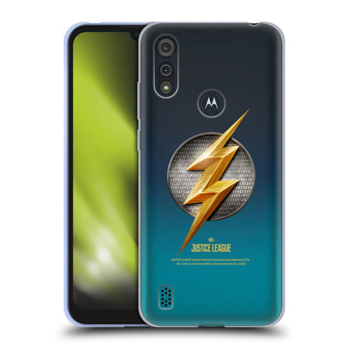 Justice League Movie Logos The Flash Soft Gel Case for Motorola Moto E6s (2020)