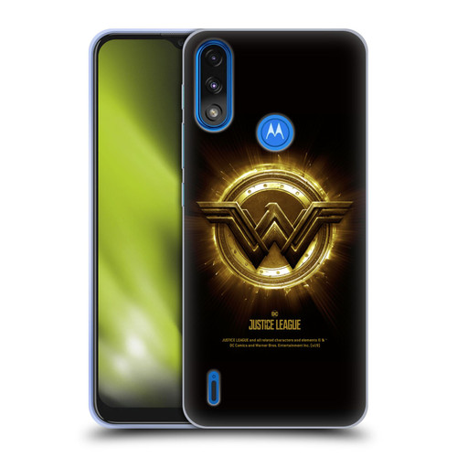 Justice League Movie Logos Wonder Woman 2 Soft Gel Case for Motorola Moto E7 Power / Moto E7i Power
