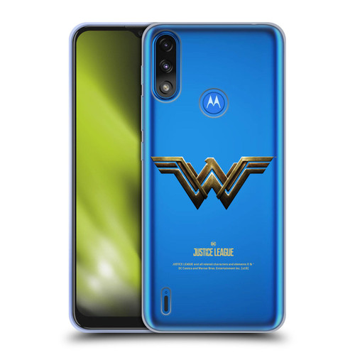 Justice League Movie Logos Wonder Woman Soft Gel Case for Motorola Moto E7 Power / Moto E7i Power