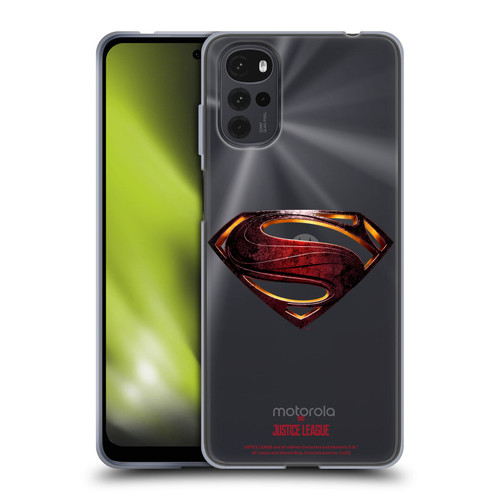 Justice League Movie Logos Superman Soft Gel Case for Motorola Moto G22