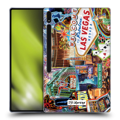 P.D. Moreno Cities Las Vegas 1 Soft Gel Case for Samsung Galaxy Tab S8 Ultra