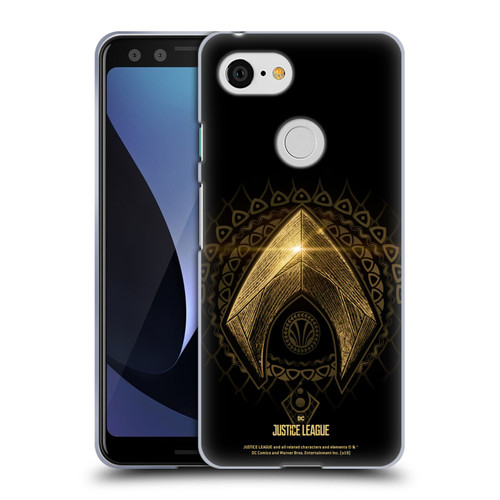Justice League Movie Logos Aquaman 2 Soft Gel Case for Google Pixel 3