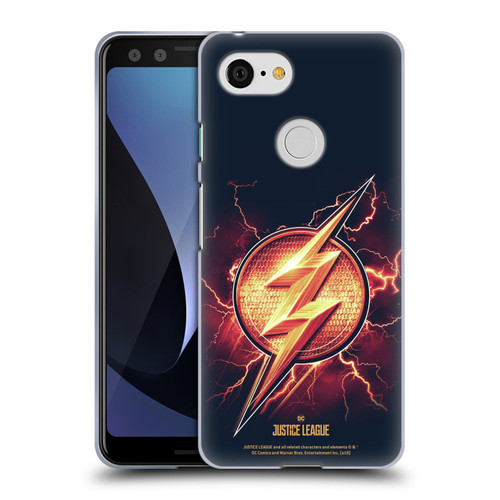 Justice League Movie Logos The Flash 2 Soft Gel Case for Google Pixel 3