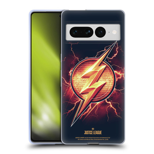 Justice League Movie Logos The Flash 2 Soft Gel Case for Google Pixel 7 Pro