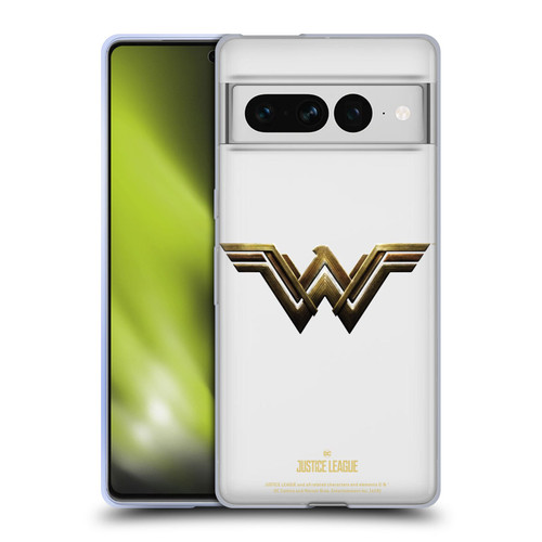 Justice League Movie Logos Wonder Woman Soft Gel Case for Google Pixel 7 Pro