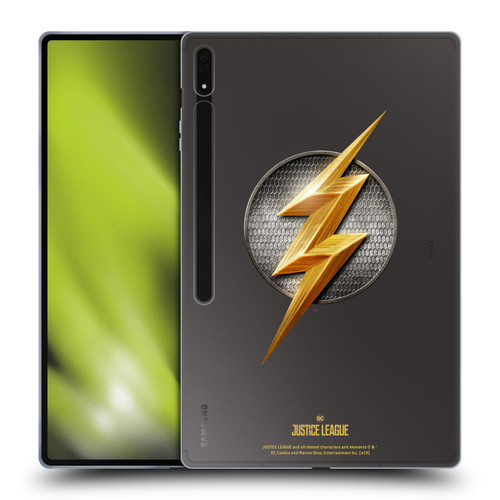 Justice League Movie Logos The Flash Soft Gel Case for Samsung Galaxy Tab S8 Ultra