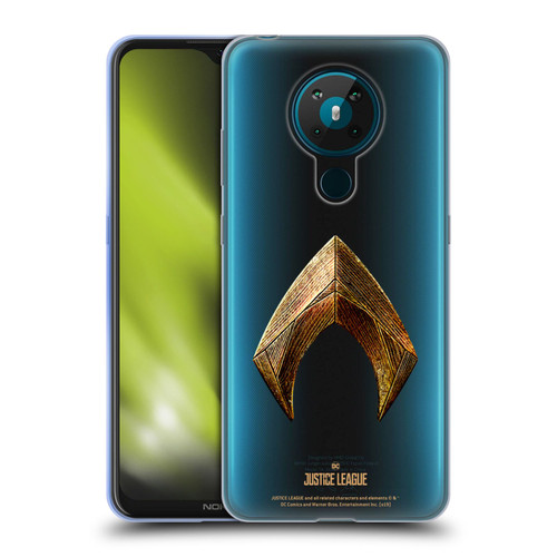 Justice League Movie Logos Aquaman Soft Gel Case for Nokia 5.3