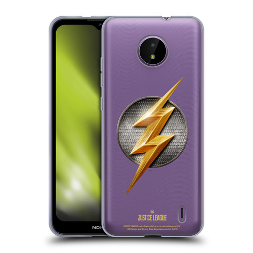 Justice League Movie Logos The Flash Soft Gel Case for Nokia C10 / C20