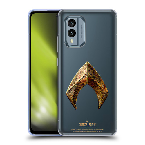 Justice League Movie Logos Aquaman Soft Gel Case for Nokia X30