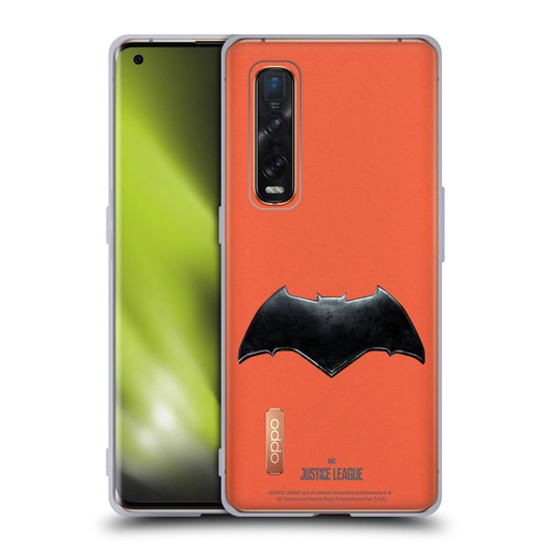 Justice League Movie Logos Batman Soft Gel Case for OPPO Find X2 Pro 5G