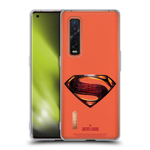 Justice League Movie Logos Superman Soft Gel Case for OPPO Find X2 Pro 5G