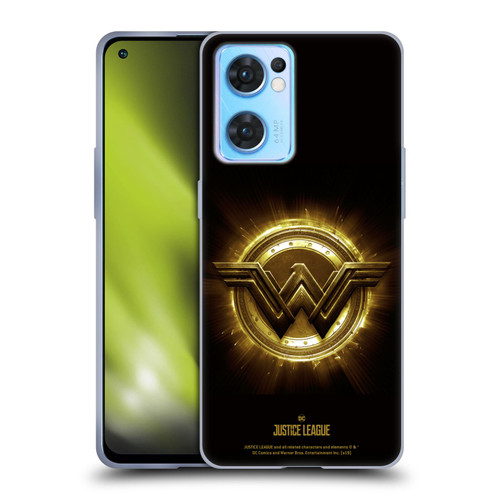 Justice League Movie Logos Wonder Woman 2 Soft Gel Case for OPPO Reno7 5G / Find X5 Lite