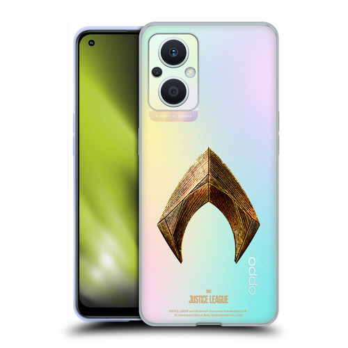 Justice League Movie Logos Aquaman Soft Gel Case for OPPO Reno8 Lite