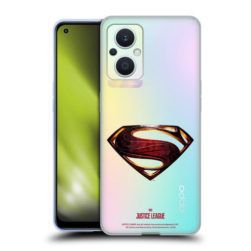 Justice League Movie Logos Superman Soft Gel Case for OPPO Reno8 Lite