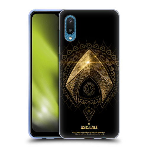 Justice League Movie Logos Aquaman 2 Soft Gel Case for Samsung Galaxy A02/M02 (2021)