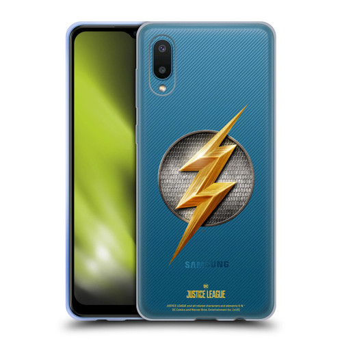 Justice League Movie Logos The Flash Soft Gel Case for Samsung Galaxy A02/M02 (2021)