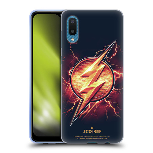 Justice League Movie Logos The Flash 2 Soft Gel Case for Samsung Galaxy A02/M02 (2021)