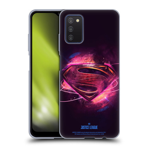 Justice League Movie Logos Superman 2 Soft Gel Case for Samsung Galaxy A03s (2021)