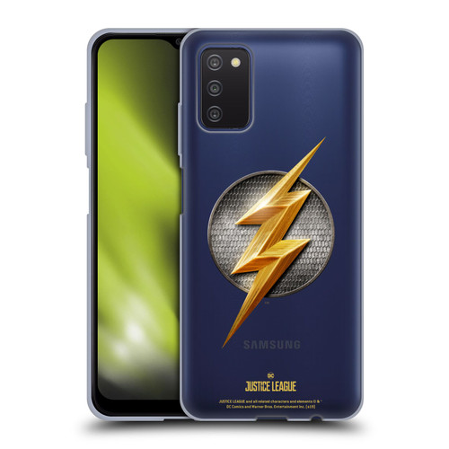 Justice League Movie Logos The Flash Soft Gel Case for Samsung Galaxy A03s (2021)