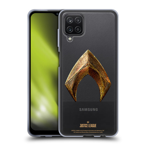 Justice League Movie Logos Aquaman Soft Gel Case for Samsung Galaxy A12 (2020)