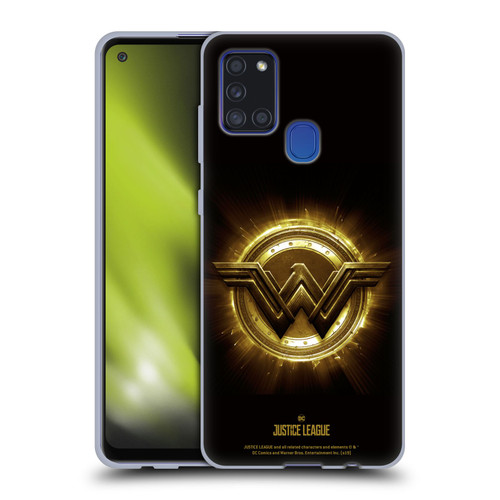 Justice League Movie Logos Wonder Woman 2 Soft Gel Case for Samsung Galaxy A21s (2020)