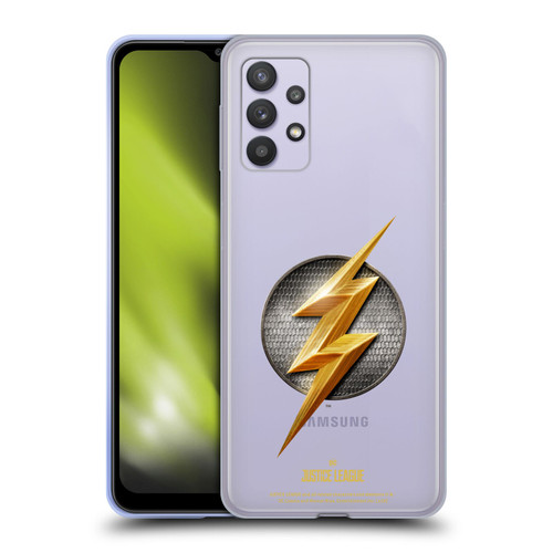 Justice League Movie Logos The Flash Soft Gel Case for Samsung Galaxy A32 5G / M32 5G (2021)