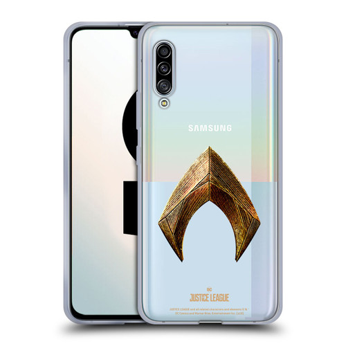 Justice League Movie Logos Aquaman Soft Gel Case for Samsung Galaxy A90 5G (2019)