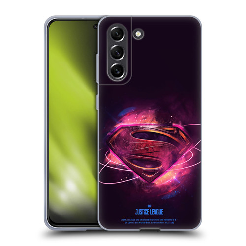 Justice League Movie Logos Superman 2 Soft Gel Case for Samsung Galaxy S21 FE 5G