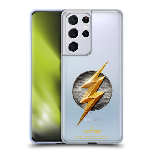 Justice League Movie Logos The Flash Soft Gel Case for Samsung Galaxy S21 Ultra 5G