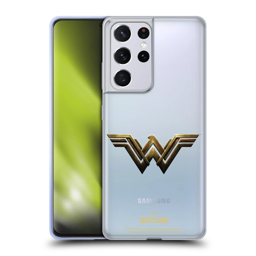 Justice League Movie Logos Wonder Woman Soft Gel Case for Samsung Galaxy S21 Ultra 5G