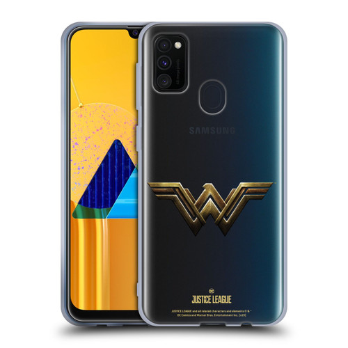Justice League Movie Logos Wonder Woman Soft Gel Case for Samsung Galaxy M30s (2019)/M21 (2020)