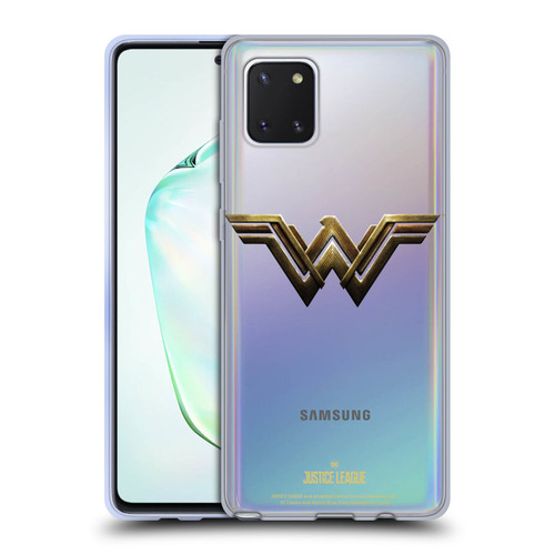Justice League Movie Logos Wonder Woman Soft Gel Case for Samsung Galaxy Note10 Lite